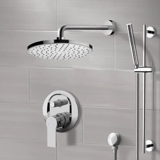 Shower Faucet Rain Shower System with Handheld, Rain Shower Head, Shower Faucet Set Remer SFR70